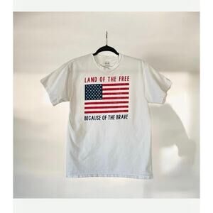 Land of the Free Flag Adult T-Shirt by Celebrate It Medium